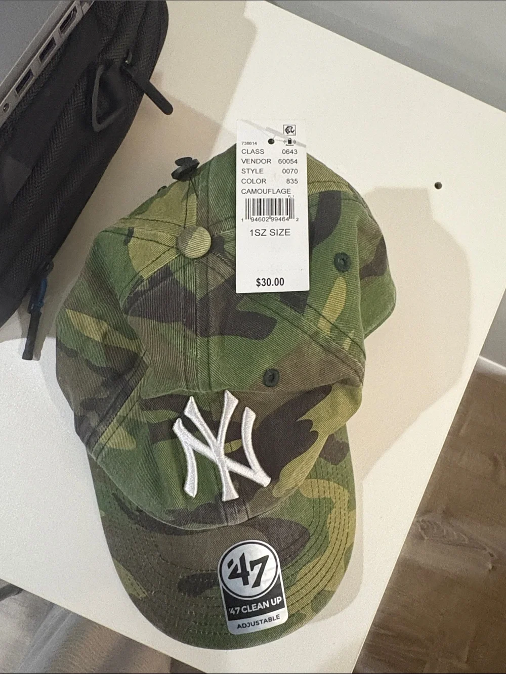 47 Brand Kids NY Yankees Camouflage Cap - Green Camo 1 size